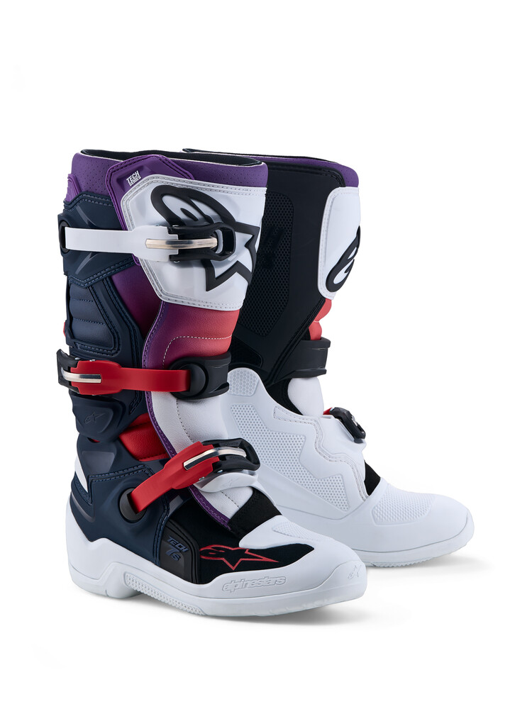 Alpinestars Tech 7S Boots — DARK BLUE/WHITE/BLACK