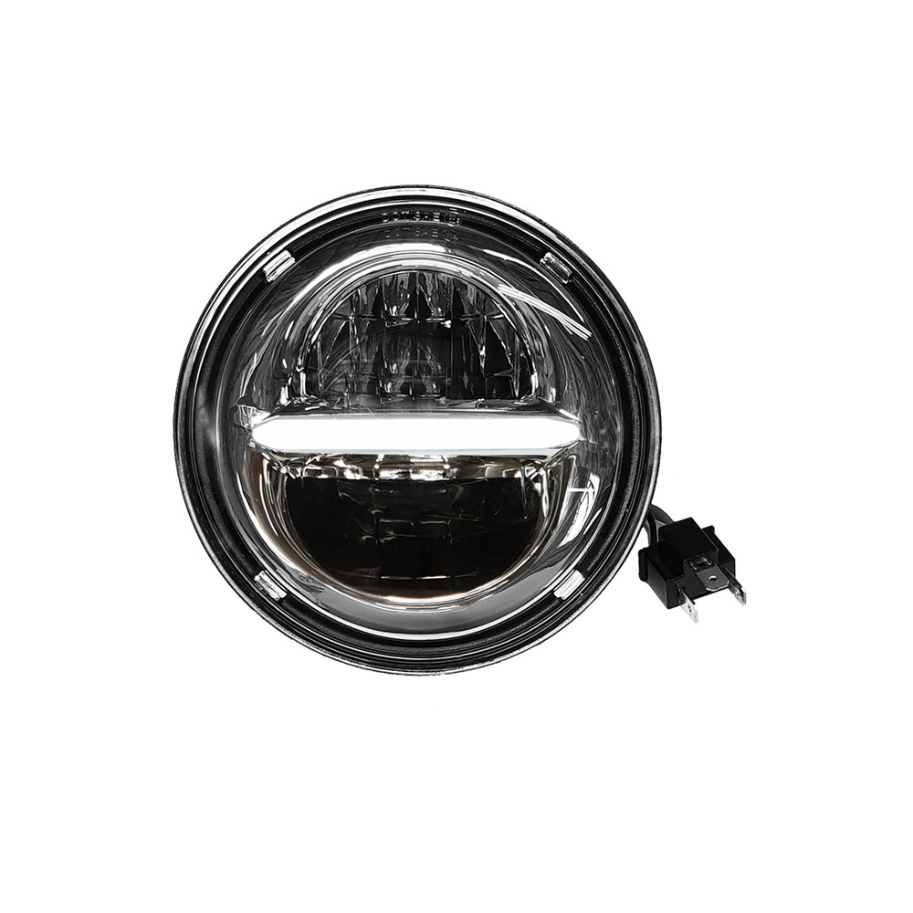 PATHFINDER CLASSIC LED HEADLIGHT 5.75" W/DRL CHROME