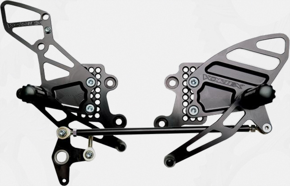 VORTEX REAR SET COMPLETE BLK HON