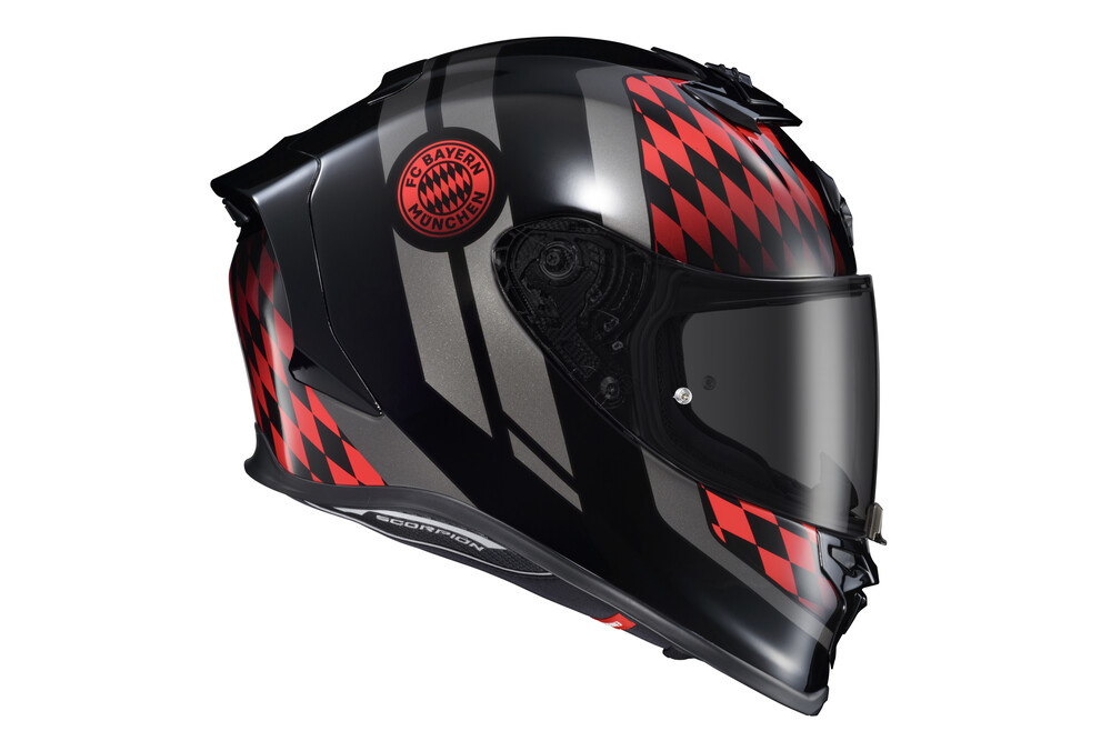 SCORPION EXO EXO-R1 AIR FULL FACE HELMET FC BAYERN MUNCHEN MD