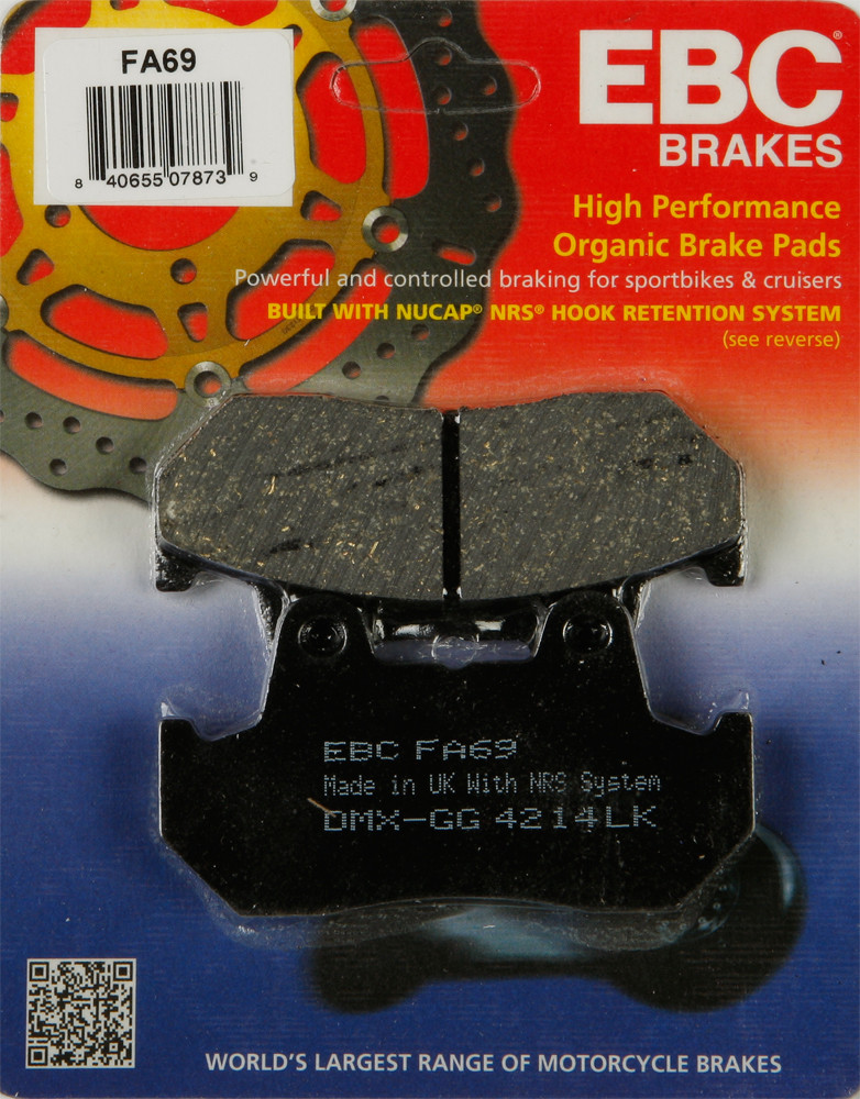 Organic Base "FA" Brake Pads