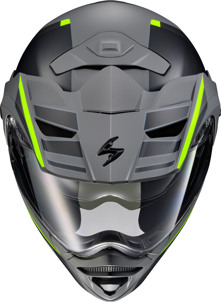 SCORPION EXO EXO-AT960 MODULAR HELMET MONK GREY/HI-VIZ MD