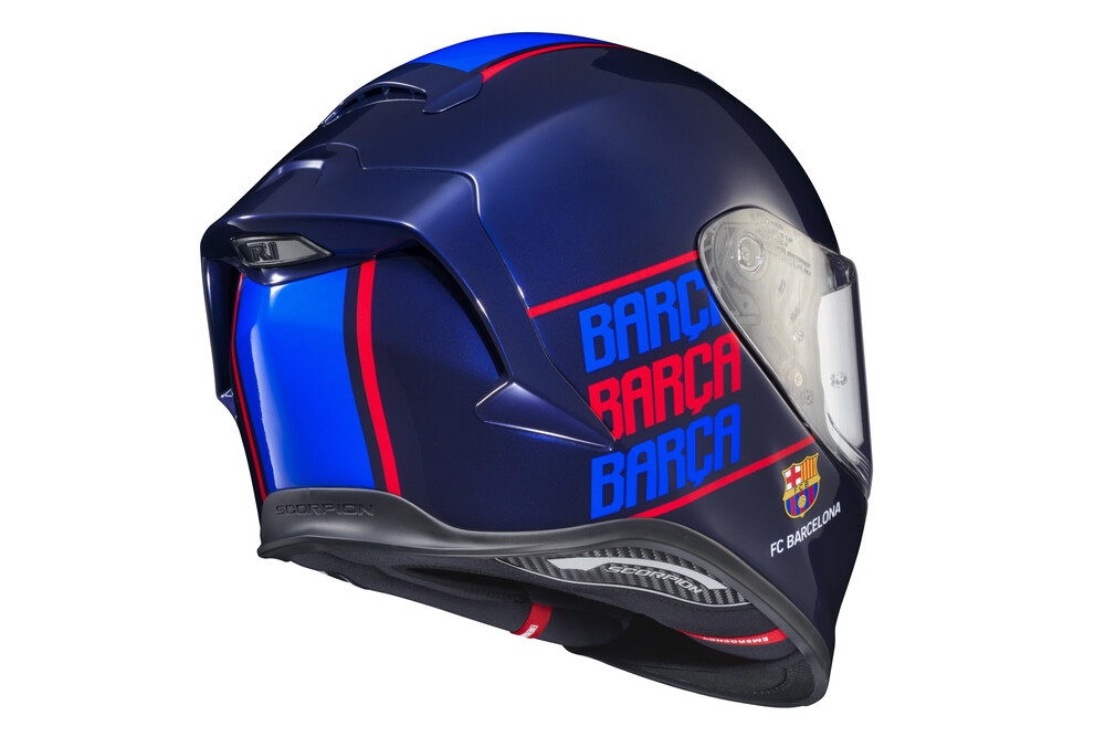 SCORPION EXO EXO-R1 AIR FULL FACE HELMET FC BARCELONA LG