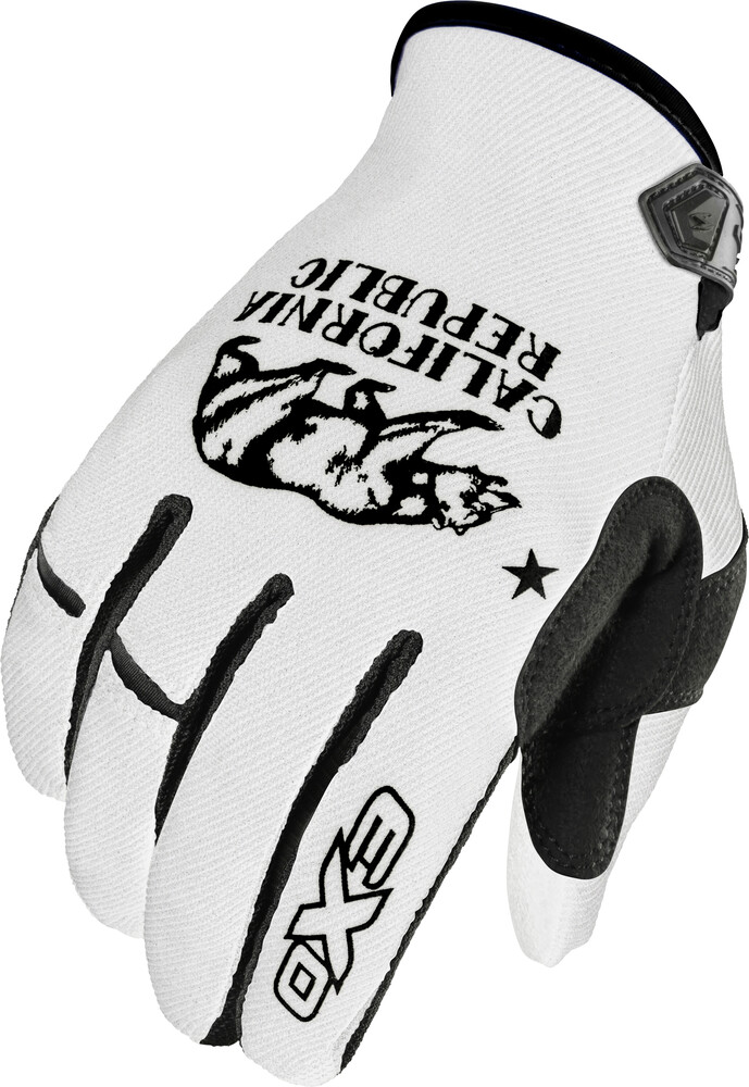 MOTO-FLEX GLOVES GOLDEN STATE WHITE/BLACK 2X