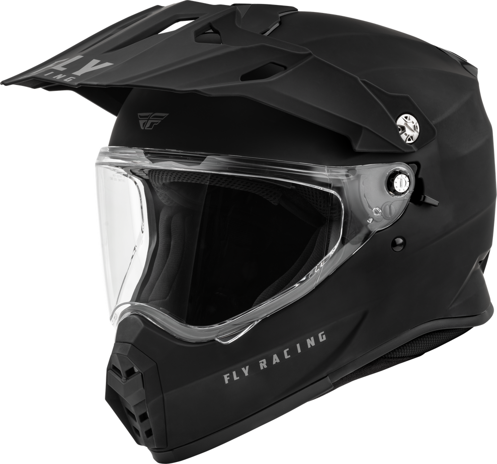 FLY RACING TREKKER SOLID HELMET MATTE BLACK XS