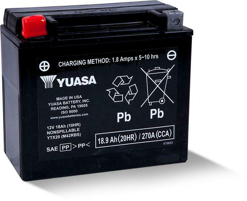 YUASA BATTERY YTX20 SEALED FACTORY ACTIVATED
