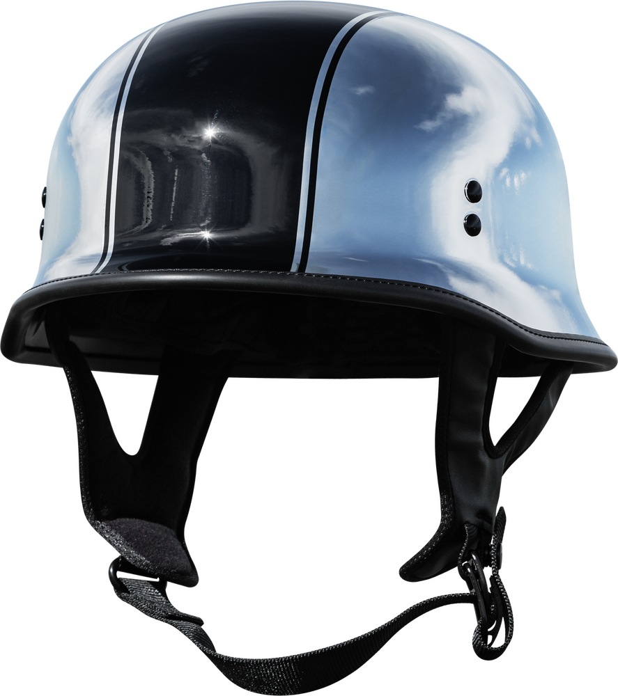 HIGHWAY 21 9MM GERMAN BEANIE HELMET CHROME 3X