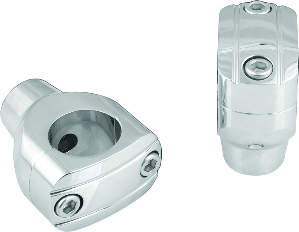 Harddrive 2" Grooved Chrome Risers