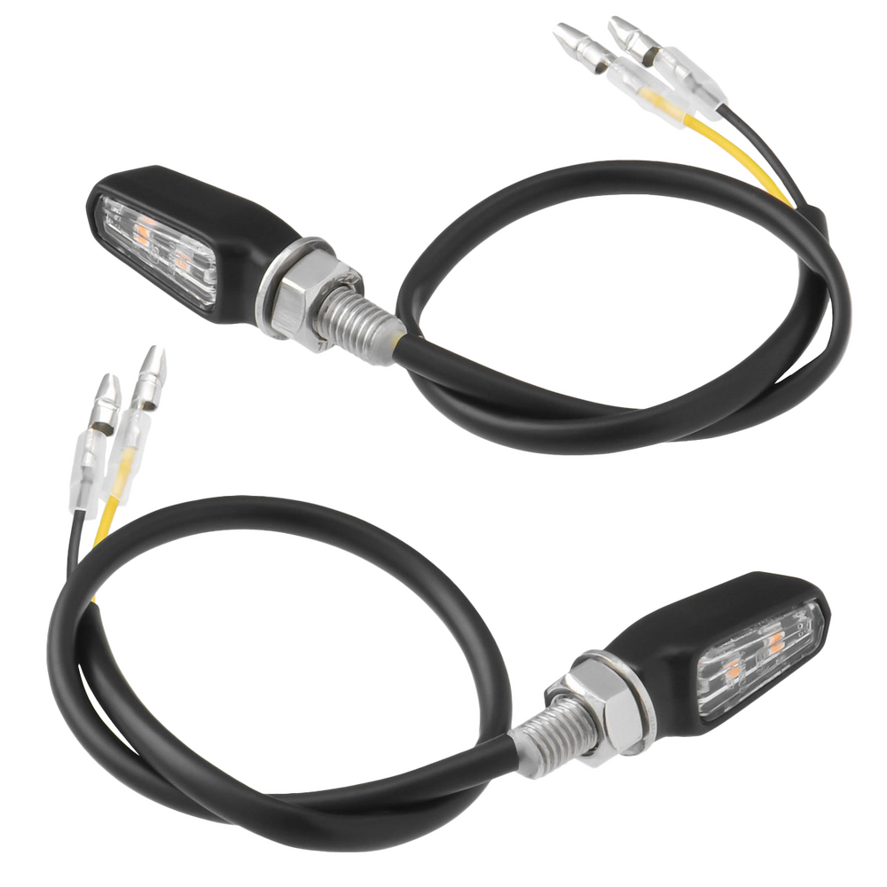 701 LED TURN SIGNALS BLACK W/CLEAR LENS PR