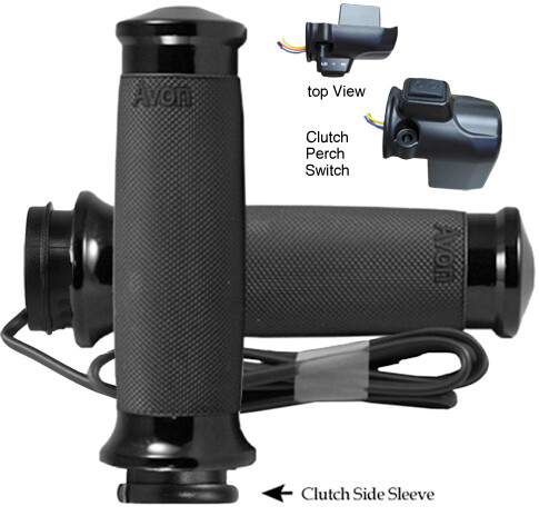 AVON CUSTOM CONTOUR FBW HEATED GRIPS 15-UP FLTR BLACK