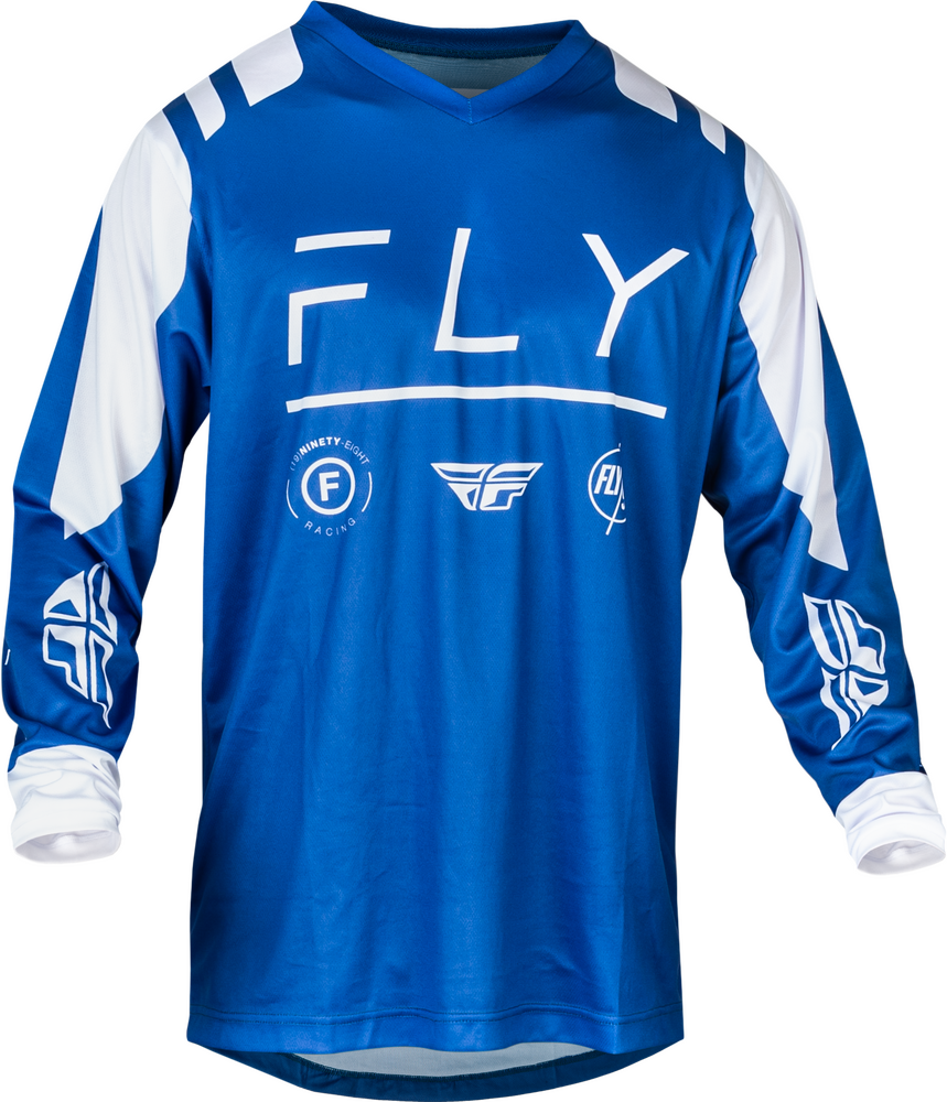 Fly Racing F-16 Jersey — True Blue/White