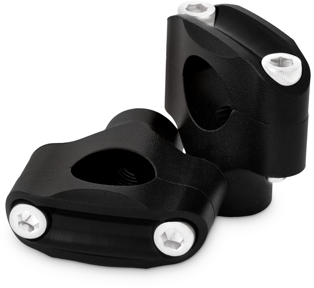 Burly Brand Reaper 1-1/2" Risers 1" Bar Set — Texture Black