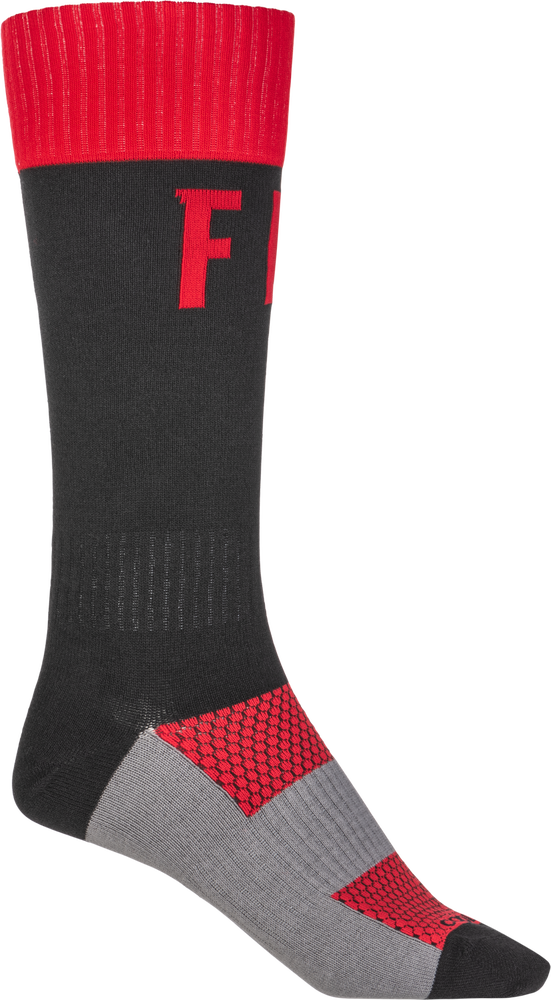 FLY RACING MX PRO SOCKS RED/BLACK LG/XL