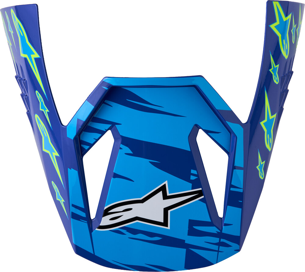 Alpinestars Youth SM3 Falcon Helmet Visors (2027) — BLUE/WHITE/BLACK/PINK FLUO/YELLOW FLUO