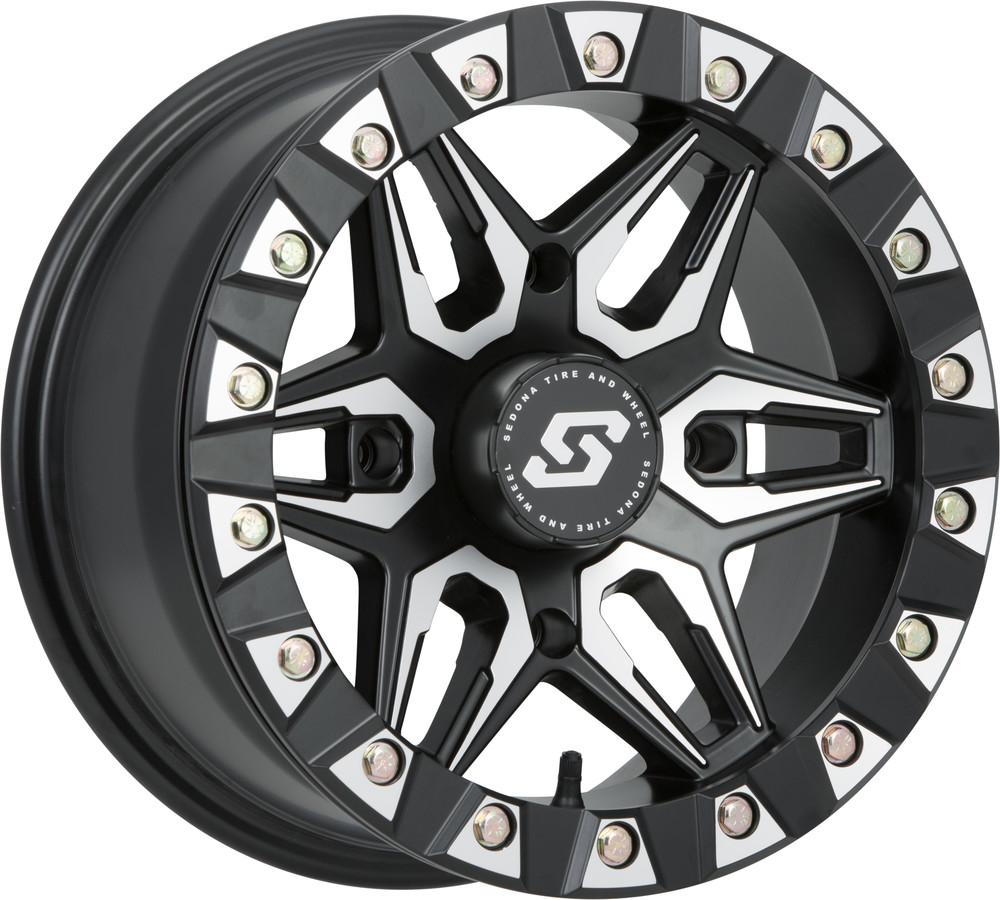 SEDONA SPLIT 6 BDLK WHEEL 14X7 4/137 5+2 (+10MM) BLK/MACHINED