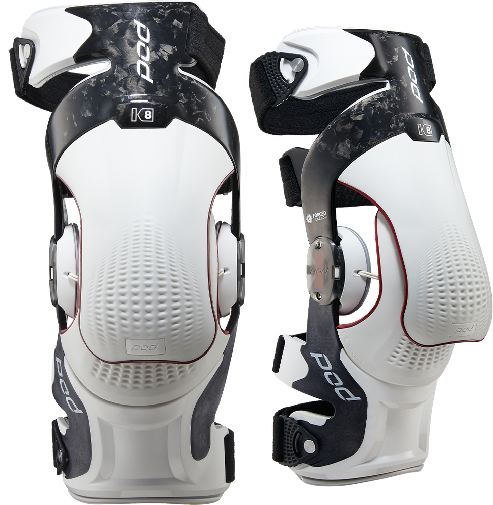 Pod K8 3.0 Knee Brace — Carbon/White