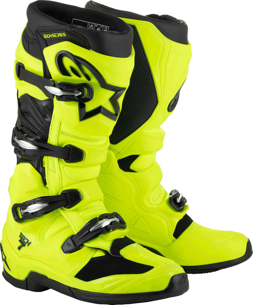 Alpinestars 2025 Tech 7 Boots — Fluorescent Yellow/Black