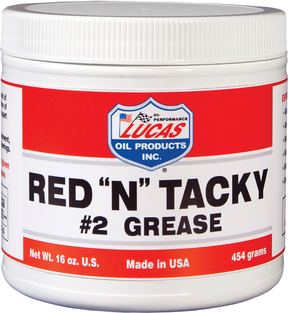 LUCAS RED 'N' TACKY #2 GREASE 1LB TUB
