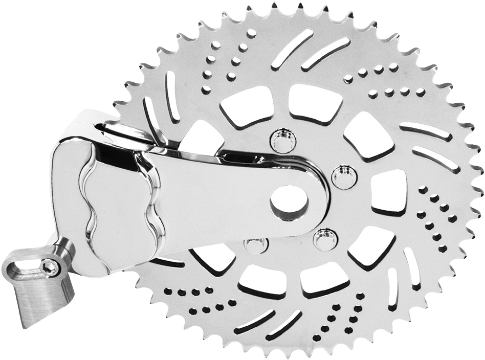HAWG HALTERS INC SPROCKET BRAKE KIT 51T L/H CHROME