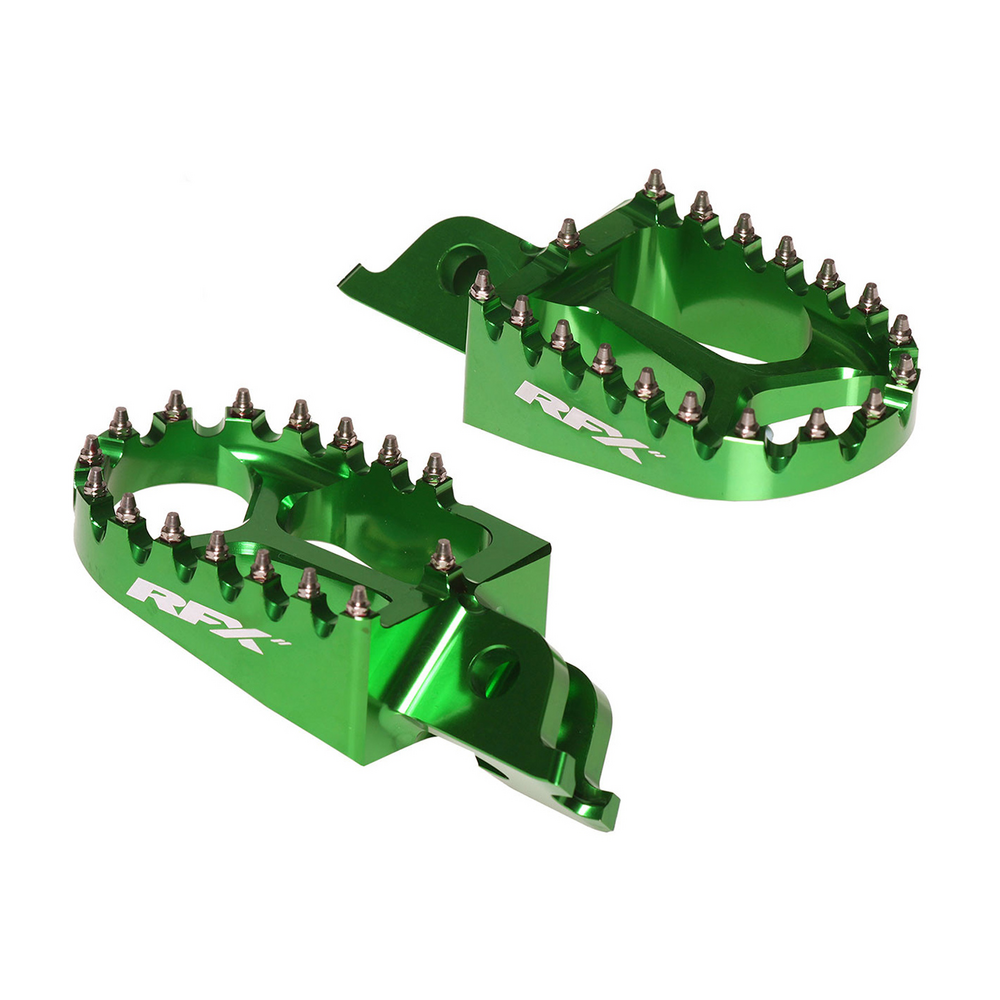 Rfx Footpegs Green Kaw
