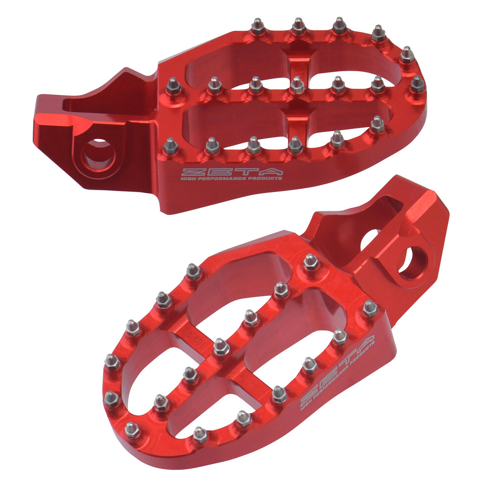 Drc Aluminum Footpegs Gas Red