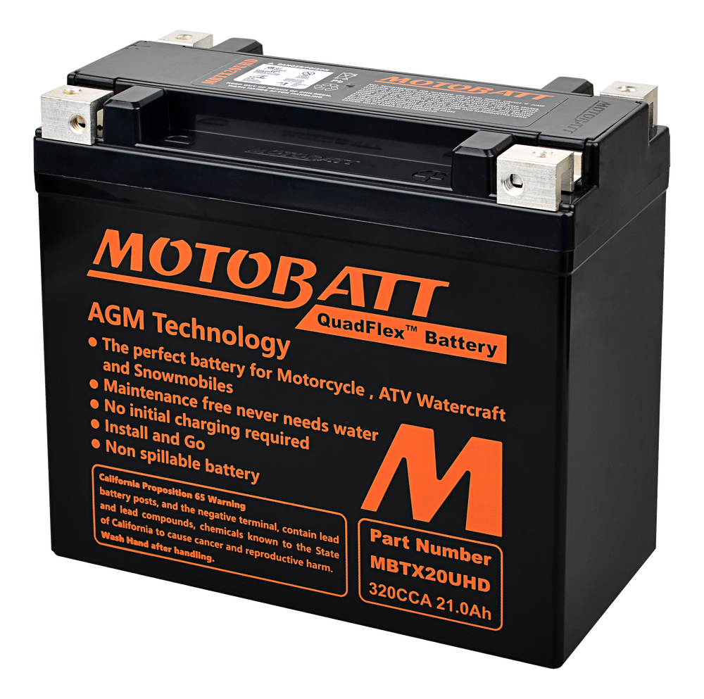 MOTOBATT BATTERY MBTX20U(HD) SEALED FACTORY ACTIVATED