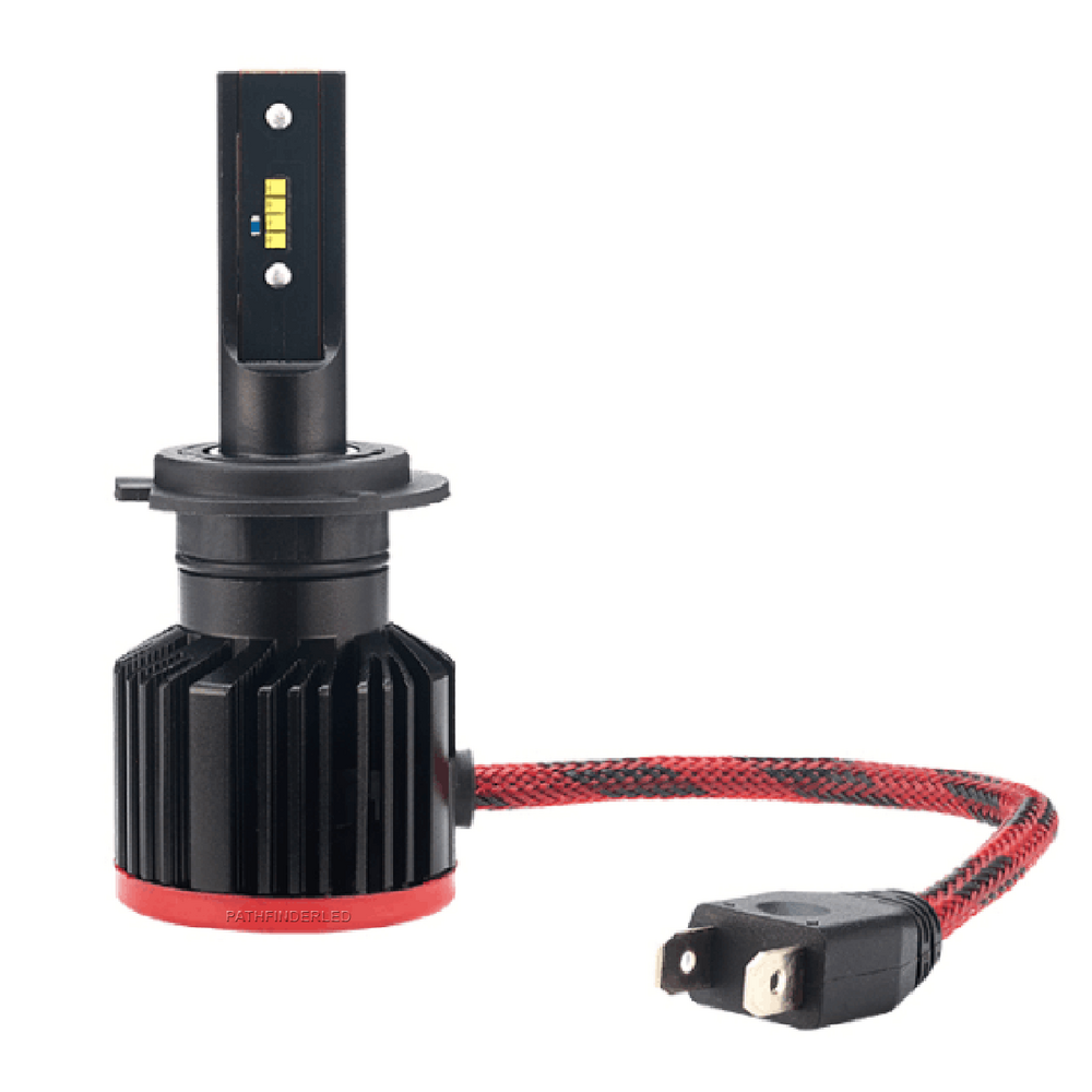 H7 FAN HEATSINK HEADLIGHT HIGH PERFORMANCE TRI-LED BULB