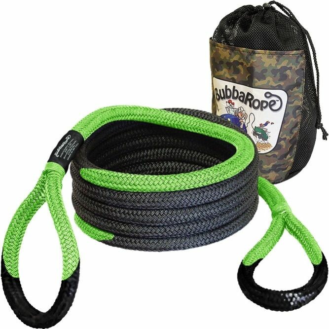BUBBA ROPES 5/8" X20' SIDEWINDER UTV RECOVERY ROPE GREEN EYES