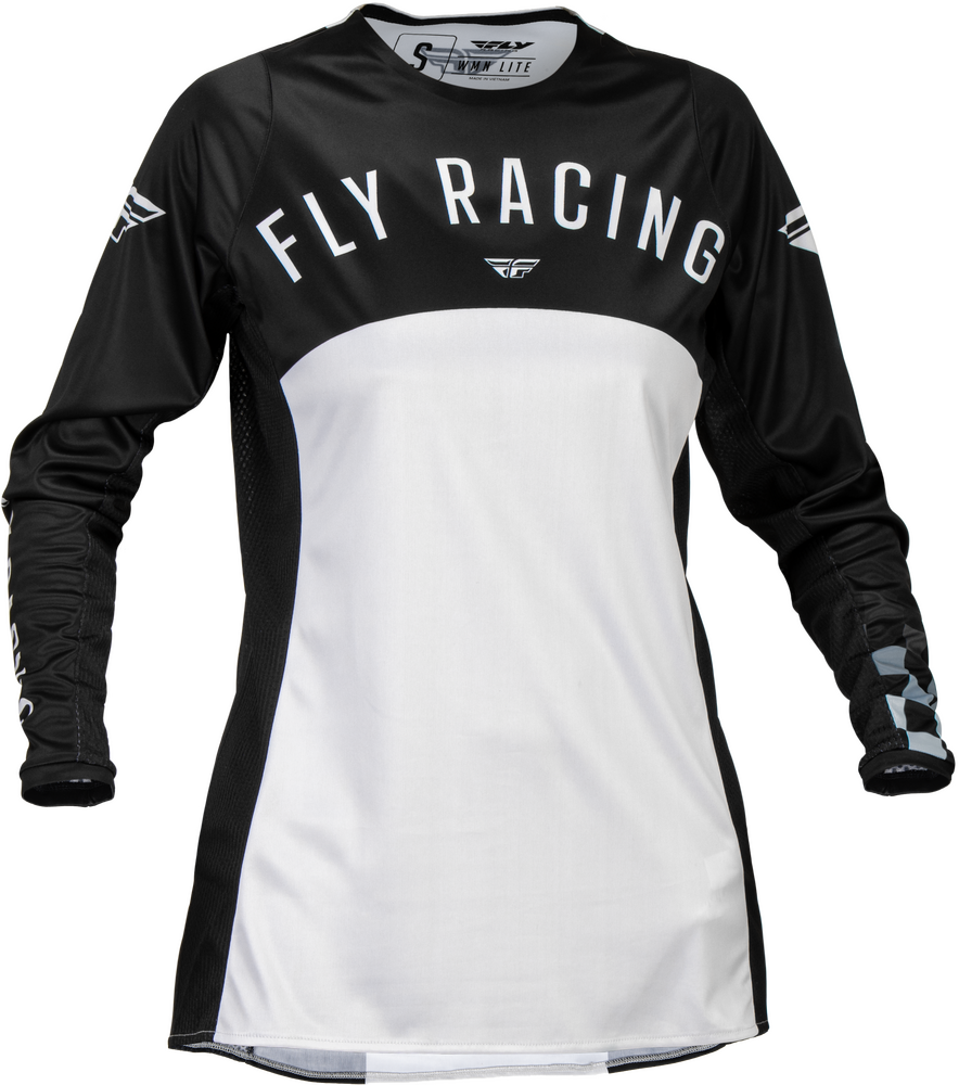 Fly Racing Women's Lite Jersey — Black/Light grey