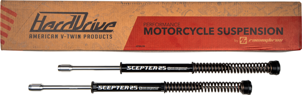 HARDDRIVE SCEPTER FORK KIT 49MM STD WEIGHT, FLH/FLT 14-24