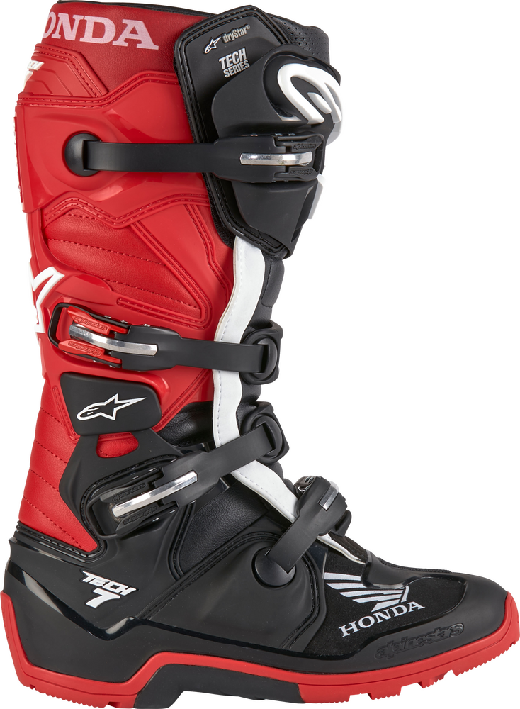 ALPINESTARS HONDA TECH 7 ENDURO DRYSTAR BLACK/BRIGHT RED SZ 7