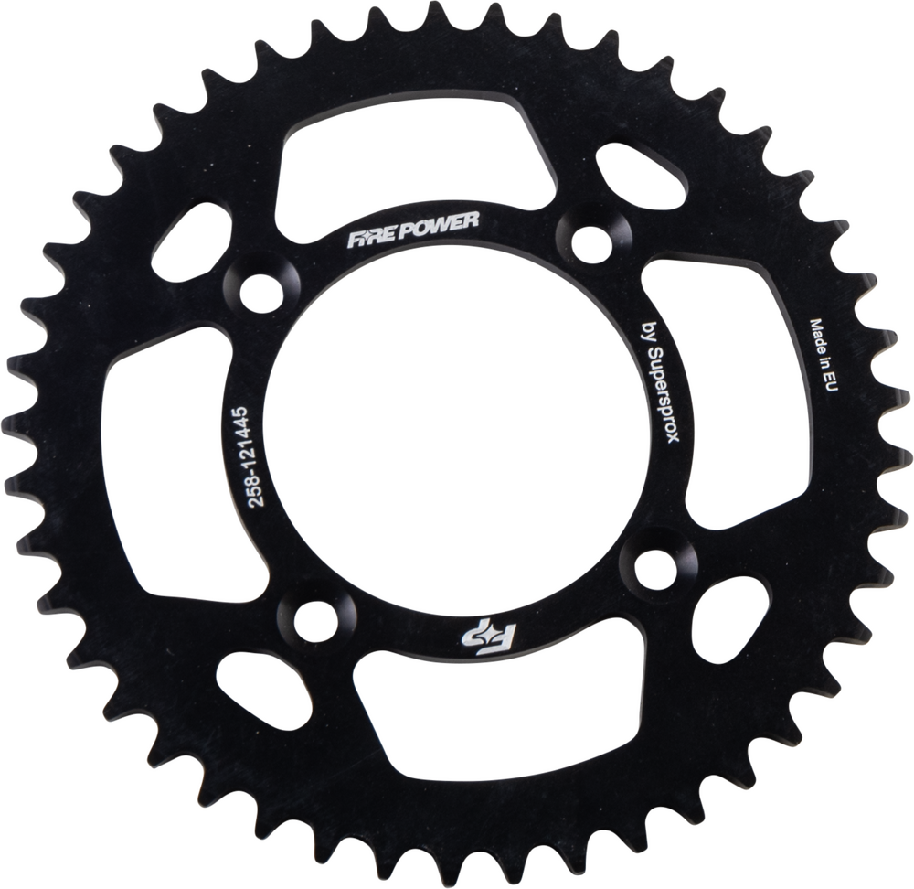 FIRE POWER REAR SPROCKET ALUMINUM 45T BLK