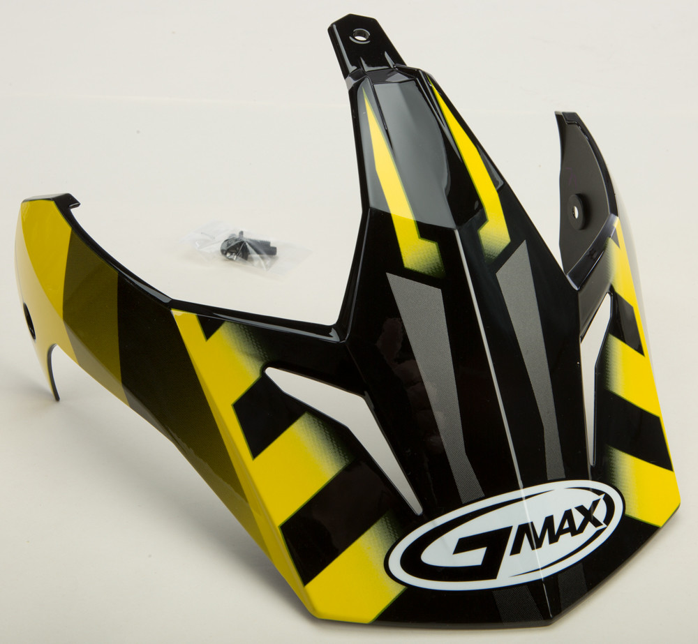 Gmax GM11D Helmet Visor — Black/Yellow
