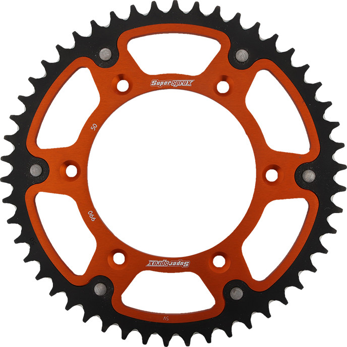 REAR STEALTH SPROCKET ALU/STL 50T-520 ORG HUS/HUSQ/KTM