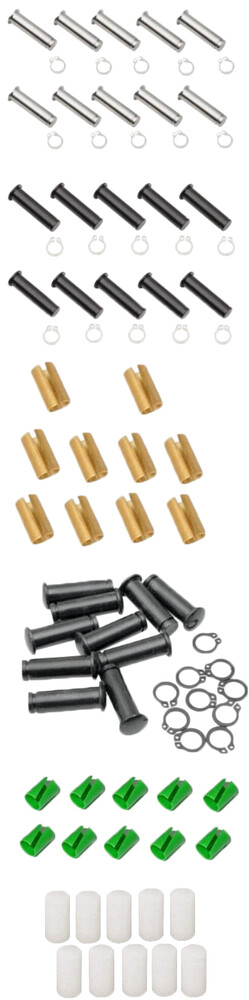 HARDDRIVE PIVOT PIN AND CLIP `99-17 BIG TWIN CHROME