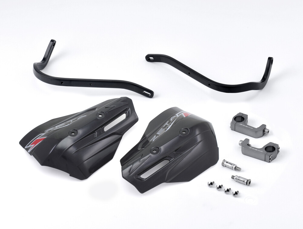 ZETA ARMOR HANDGUARD XC PRO KIT 28.6MM BAR U-CLAMP BLACK/BLACK