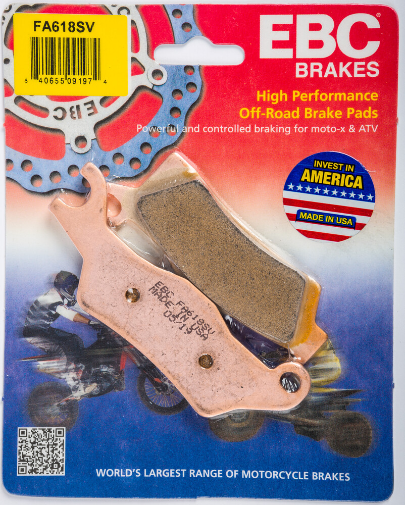 EBC BRAKE PADS FA618SV SEVERE DUTY SV SERIES