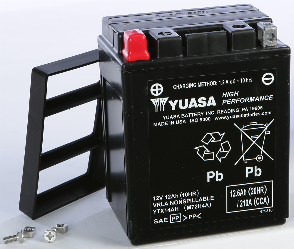 YUASA BATTERY YTX14AH SEALED FACTORY ACTIVATED