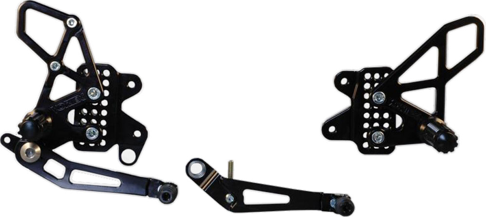 VORTEX REAR SET COMPLETE BLK SUZ