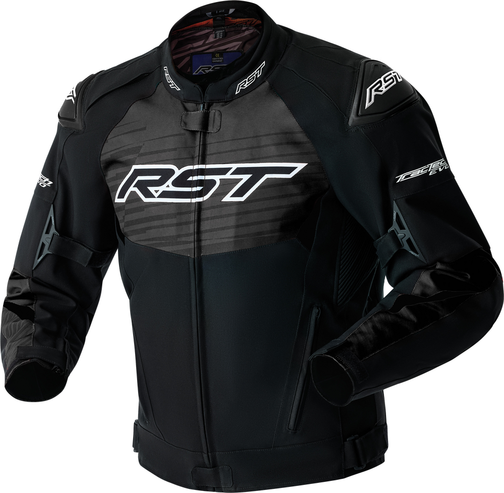 Rst Tractech Evo D3O Textile Jackets — Black/White