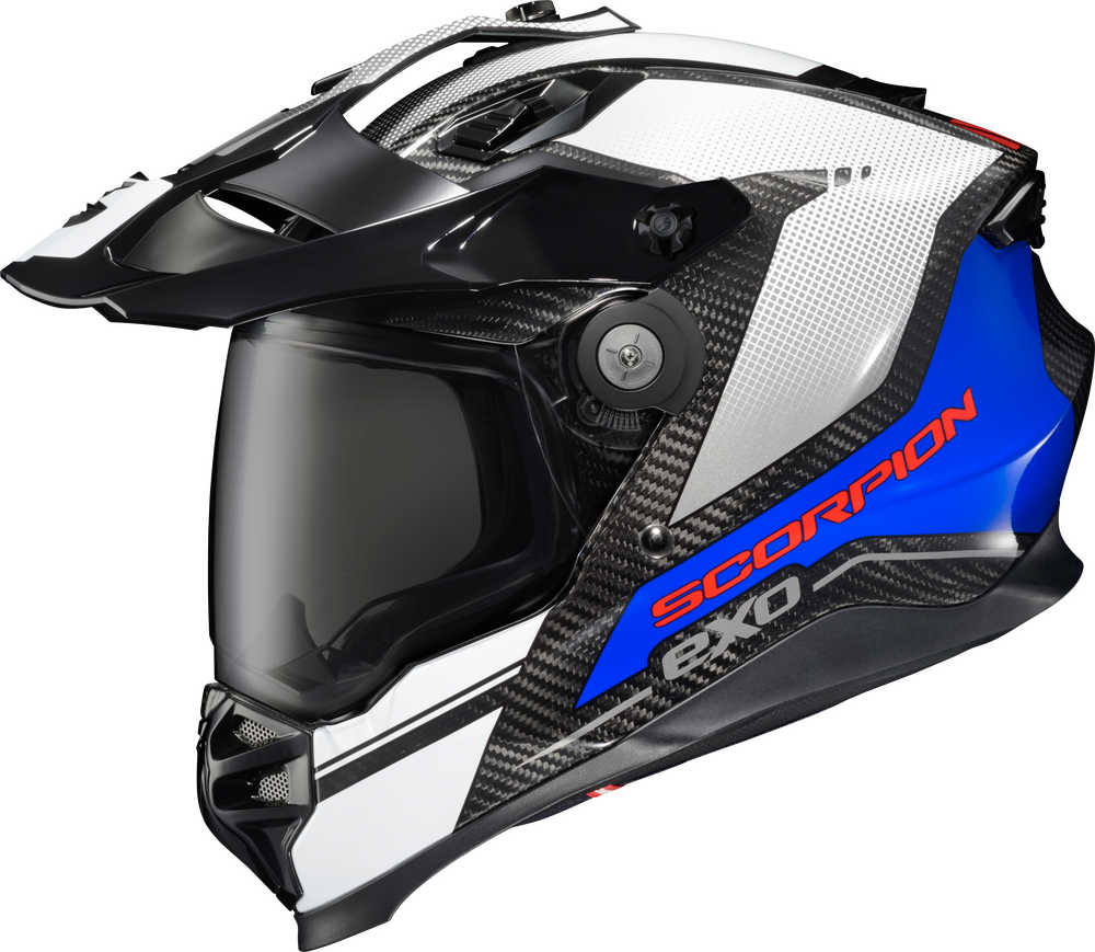 SCORPION EXO XT9000 CARBON FULL-FACE HELMET TRAILHEAD WHITE XL