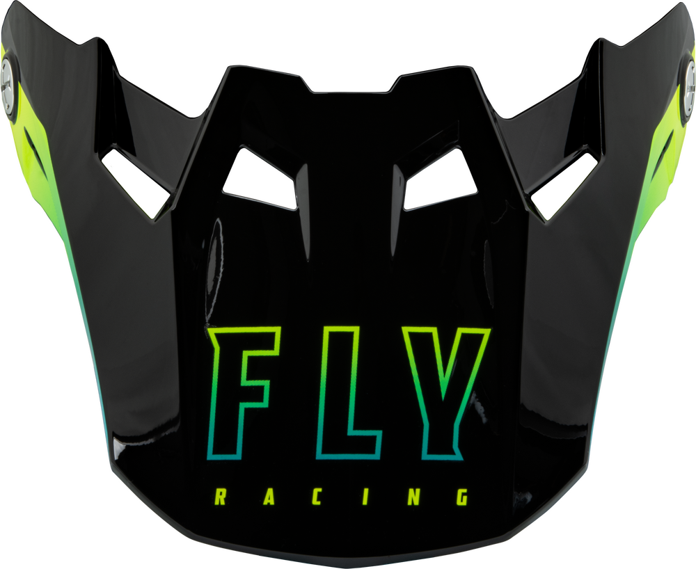 Fly Racing Formula CC Centrum Visor — Black/Blue/Hi-Vis Yellow