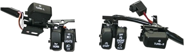 HARDDRIVE HBAR SWITCH KIT BLK/WHT LETTRS 1996-06 W/OUT CRUISE CNTRL