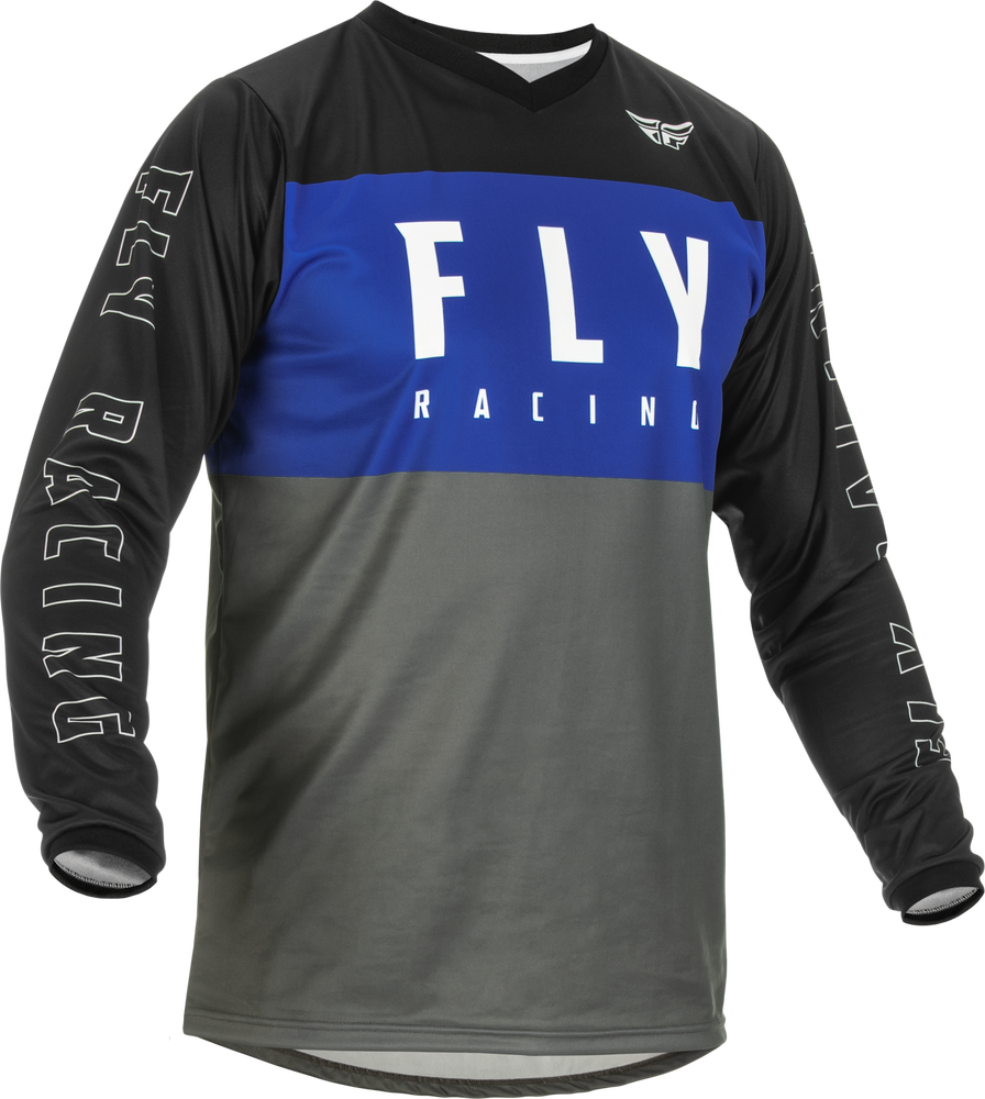 F-16 JERSEY BLUE/GREY/BLACK LG