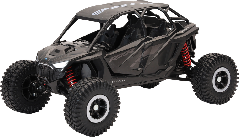 New-Ray 1:18 Scale Polaris Rzr Pro R4 Rock Crawler Stealth Black