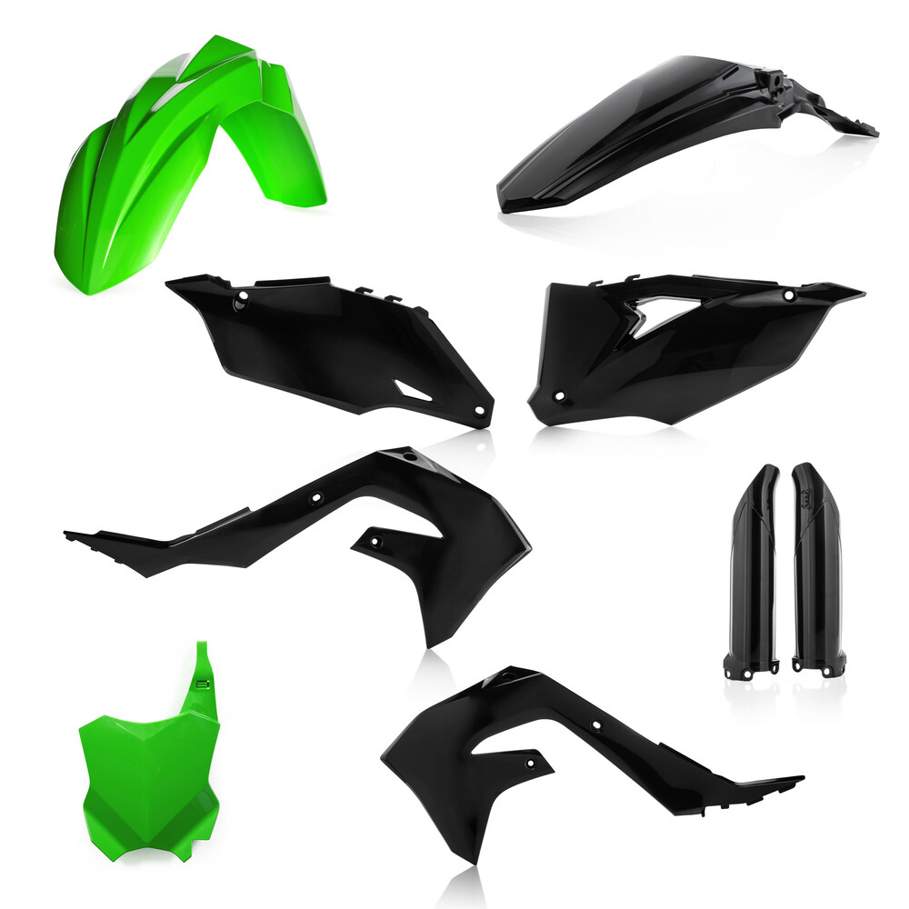 ACERBIS FULL PLASTIC KIT KAW GREEN/BLACK
