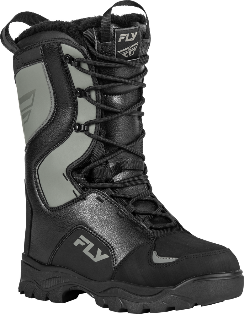Fly Racing Laced Marker Boots — Black/Grey