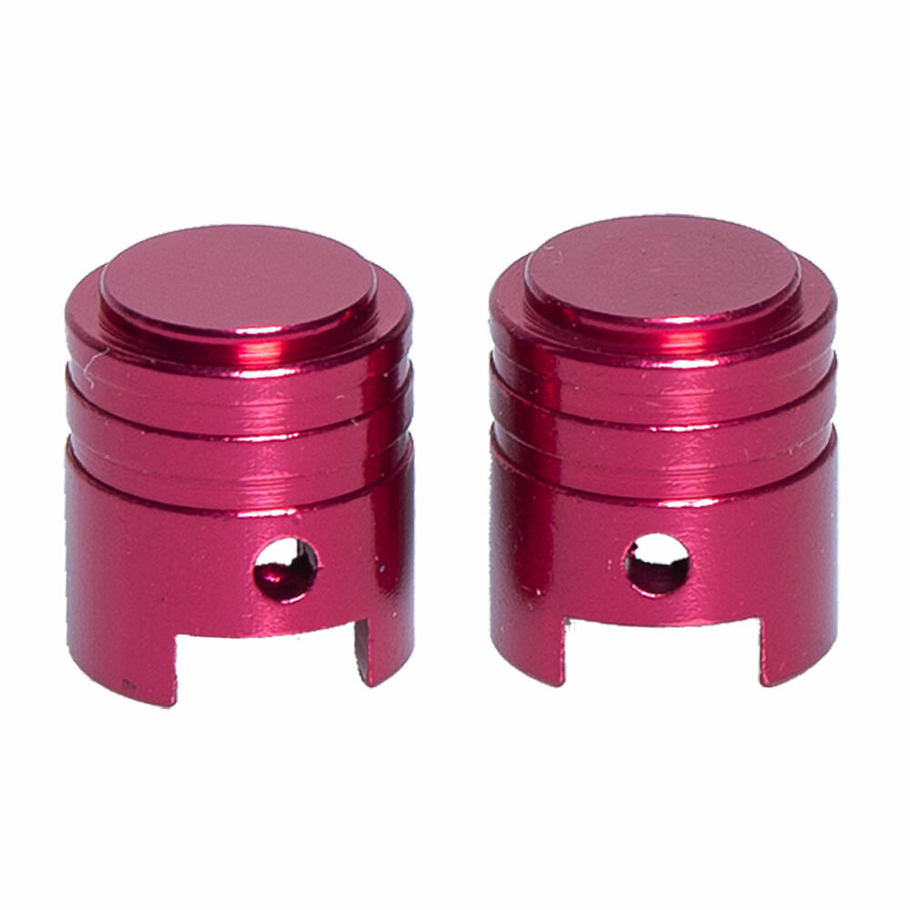Rfx Valve Caps 2pcs Red