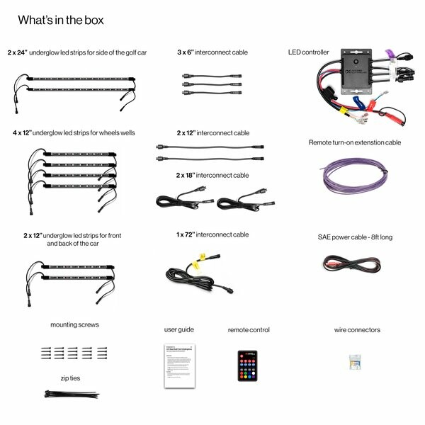 Ecoxgear 2/4 Seater Ledkit W/Controller