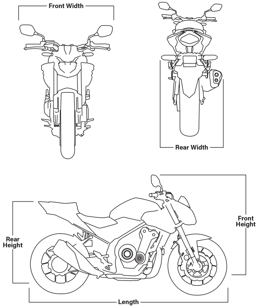 FIRE POWER ELITE SERIES COVER SPORT BIKE BLACK